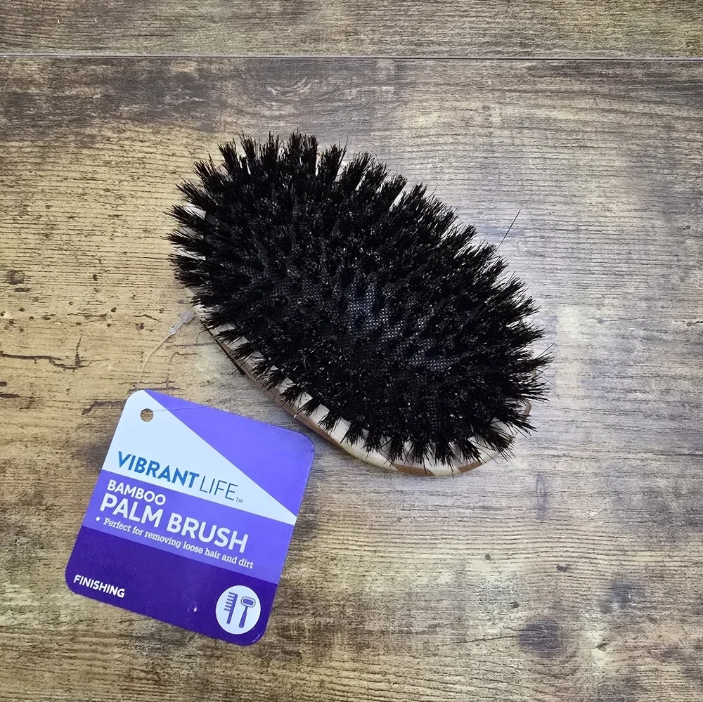 New Vibrant Life Bamboo Palm Brush For Pets